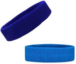 TOTAL Sports Polyester Blend Headband for Men & Women | Non-Slip, Breathable Sweatband for Running, Gym, Yoga, Cycling, Tennis & Fitness | Quick-Drying Stretchable Headband for All Hair Lengths |Royal 