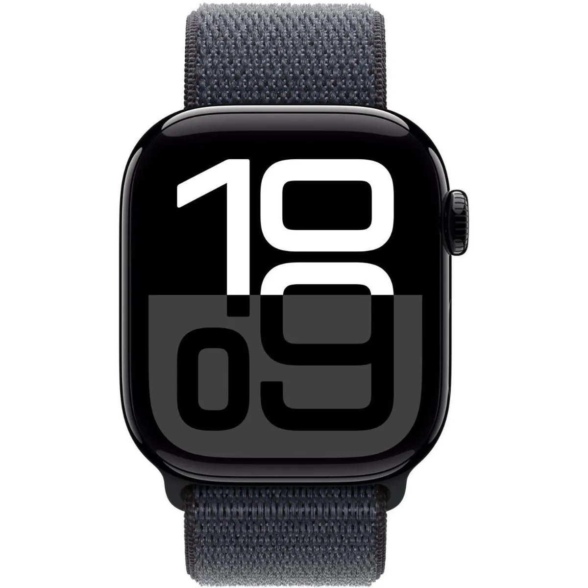 Apple Watch Series 10 GPS 46MM (Jet Black Aluminium Case, Ink Sport Loop)