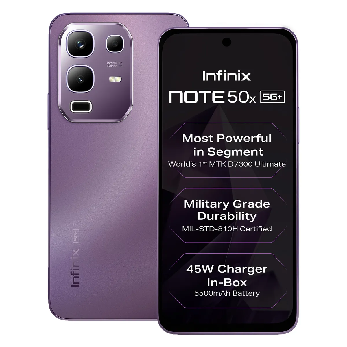 Infinix Note 50x (Enchanted Purple, 6/128 GB)