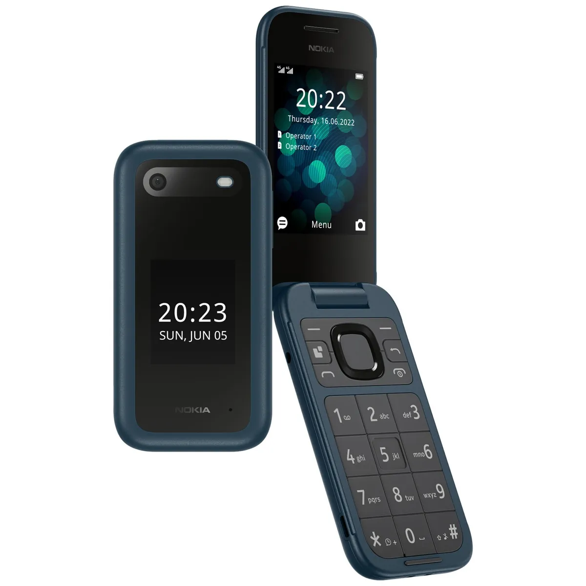 Nokia 2660 FLIP (Blue) Keypad Phone