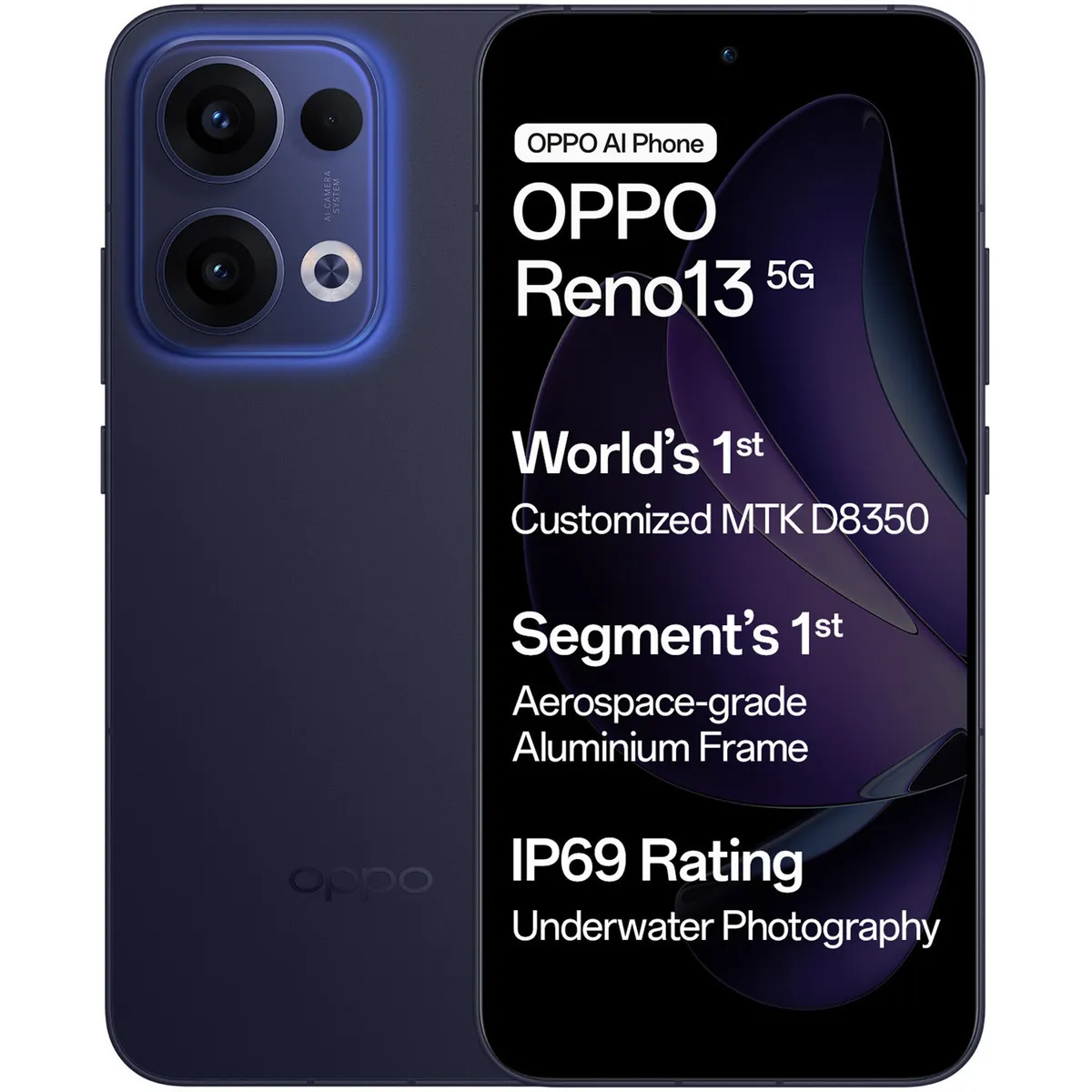 OPPO RENO 13 5G  (Luminous Blue, 8 GB + 256 GB)