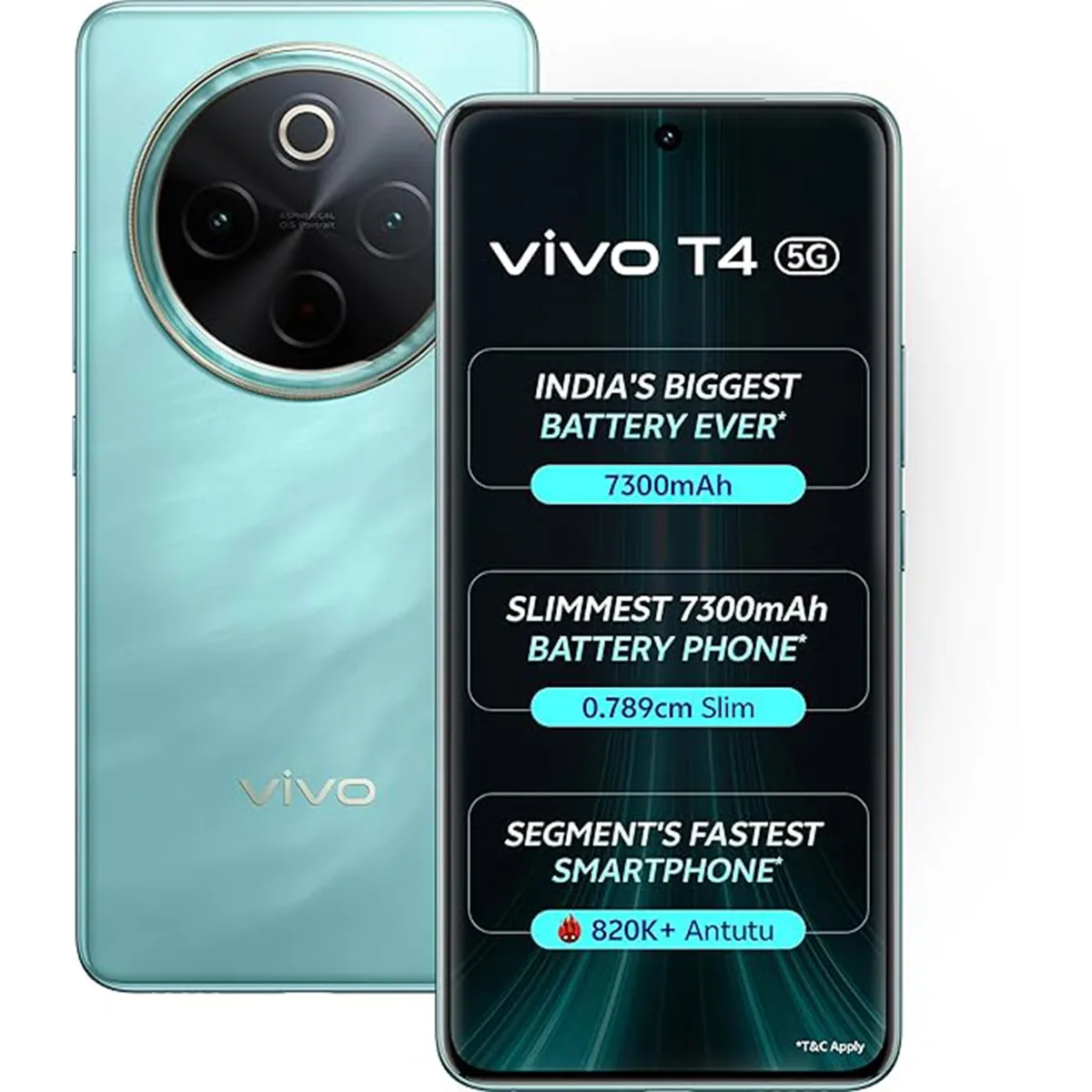 Vivo T4 5G (Emerald Blaze, 8GB + 128 GB)