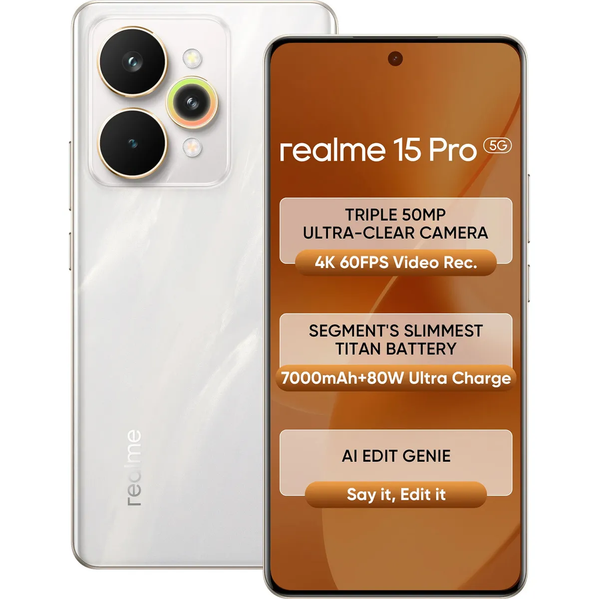 Realme 15 Pro 5G (Flowing Silver, 12GB + 512GB)