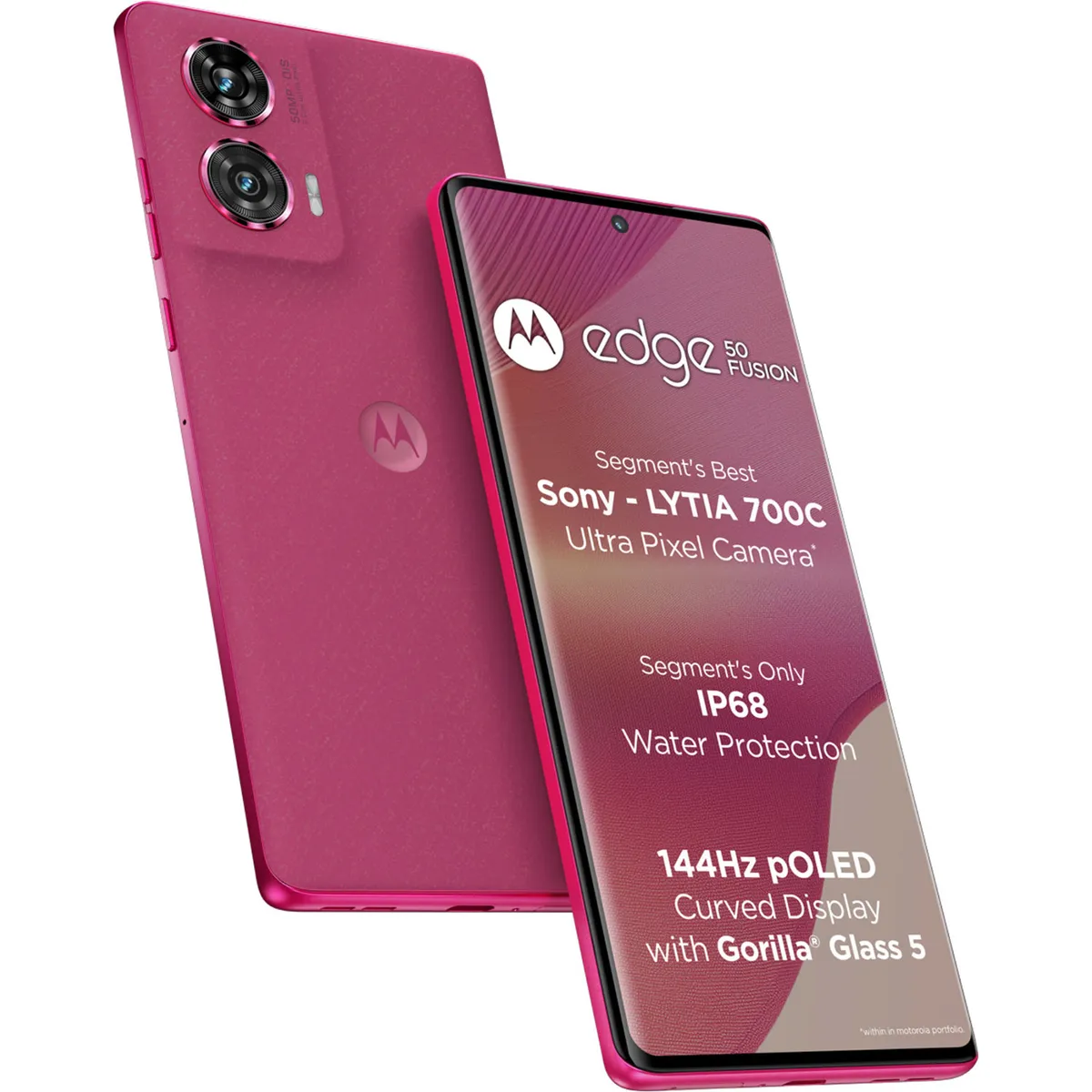 Moto Edge 50 Fusion 5G (Hot Pink, 8GB + 128 GB)