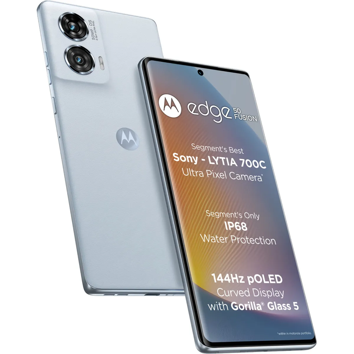 Moto Edge 50 Fusion 5G (Marshmallow Blue, 8GB + 128 GB)