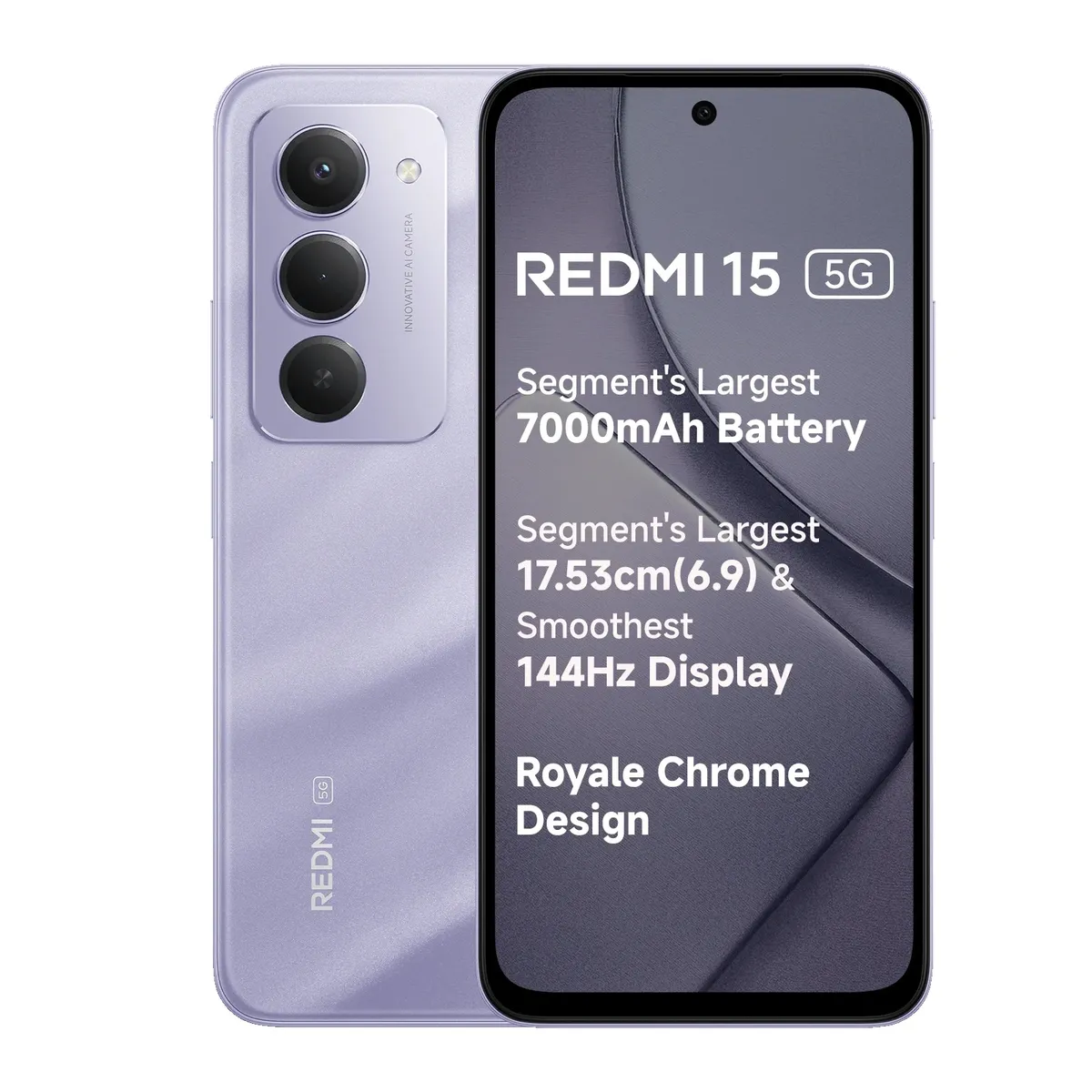 Redmi 15 5G (Sandy Purple, 8GB + 256GB)