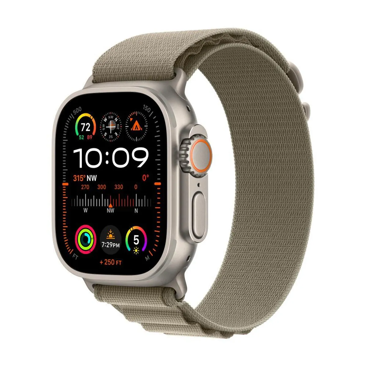 Apple Watch Series 10 GPS + CELLULAR 49MM ( Titanium Case, Olive Alpine Loop)