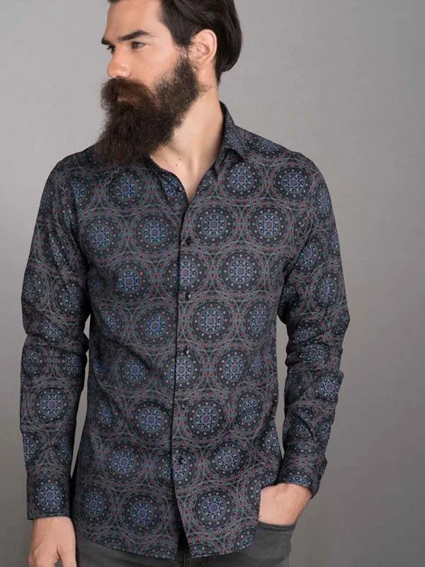 Ankara Print Luxury Shirt M