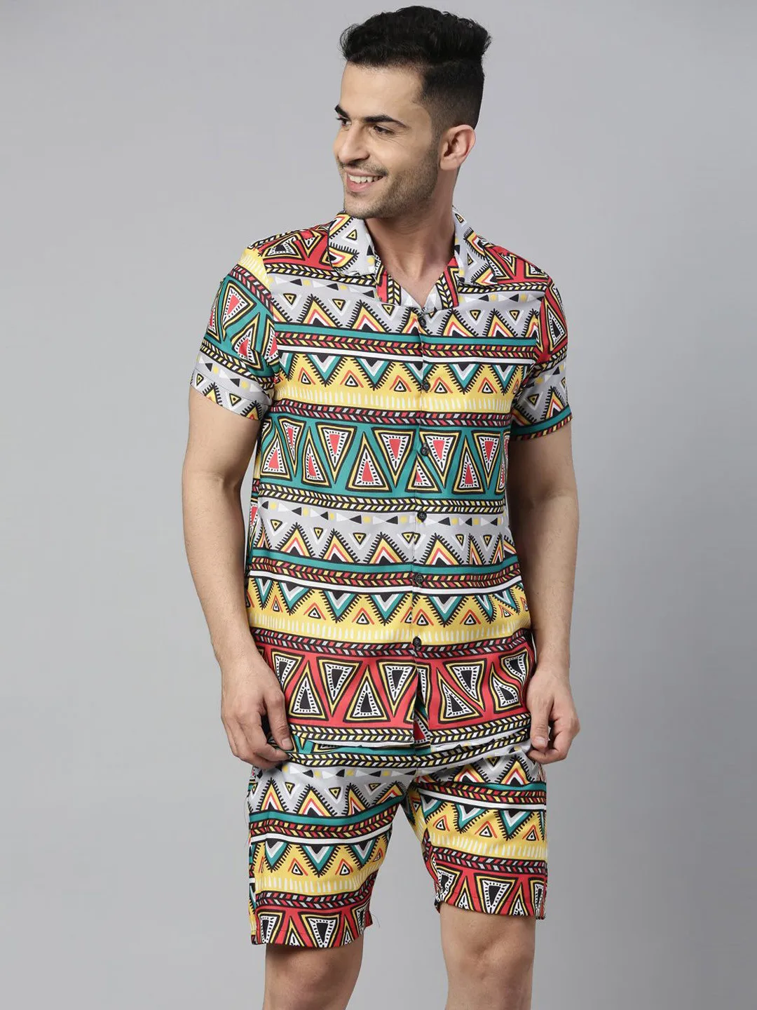 Ankara Resort Shirt & Short Set L